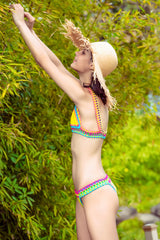 Crocheted Spaghetti Strap Bikini Set | Dress In Beauty Crocheted Spaghetti Strap Bikini Set | Dress In Beauty