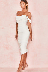 Off Shoulder Bodycon Dress - Dress In Beauty Off Shoulder Bodycon Dress - Dress In Beauty