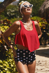 Ruffled High Waist Tankinis - Dress In Beauty Ruffled High Waist Tankinis - Dress In Beauty