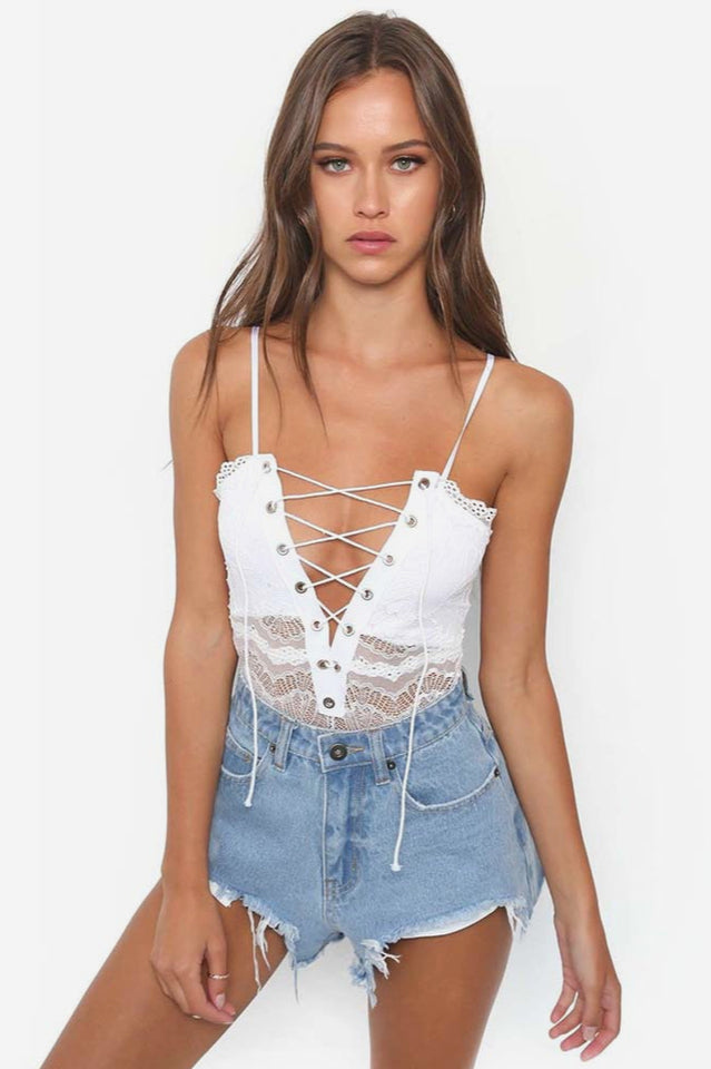 Hollow Out Lace Bodysuit & Lingerie - Dress In Beauty Hollow Out Lace Bodysuit & Lingerie - Dress In Beauty