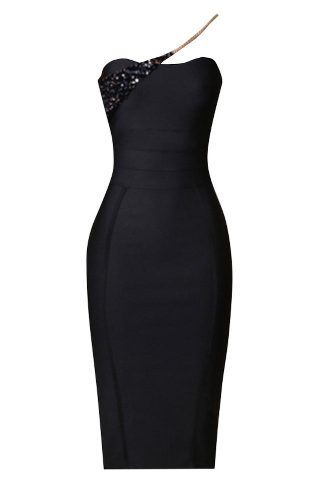 Savina One Shoulder Midi Bandage Dress | Dress In Beauty Savina One Shoulder Midi Bandage Dress | Dress In Beauty