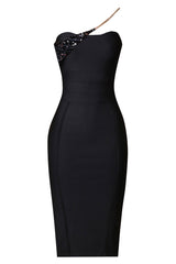 Savina One Shoulder Midi Bandage Dress | Dress In Beauty Savina One Shoulder Midi Bandage Dress | Dress In Beauty