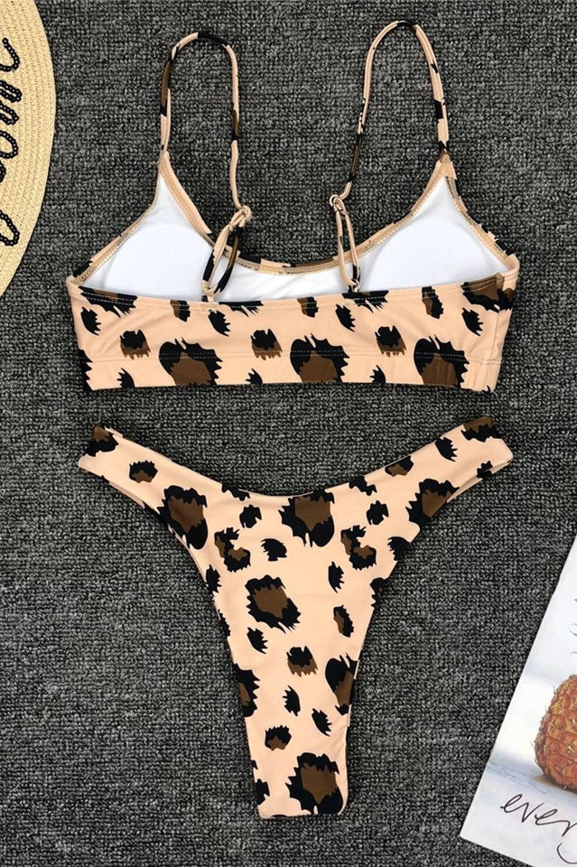 Leopard Print Bikini Set (Multicolor) - Dress In Beauty Leopard Print Bikini Set (Multicolor) - Dress In Beauty