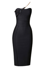 Savina One Shoulder Midi Bandage Dress | Dress In Beauty Savina One Shoulder Midi Bandage Dress | Dress In Beauty