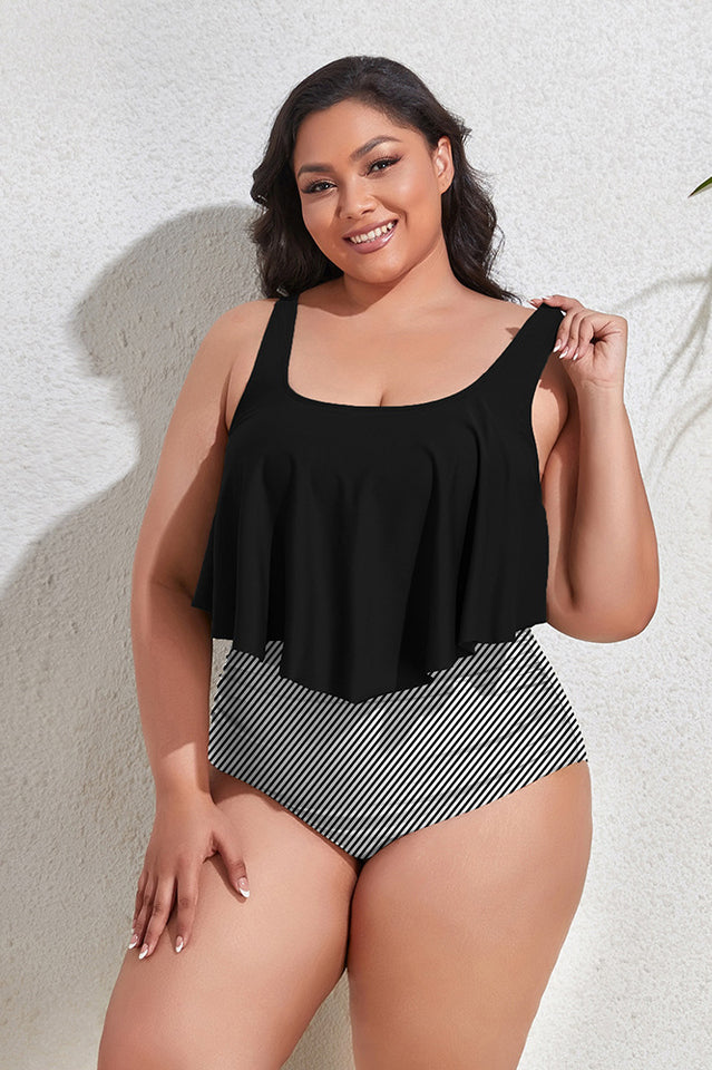 (L-4XL) Floral High Waist Bikini Set | Dress In Beauty (L-4XL) Floral High Waist Bikini Set | Dress In Beauty