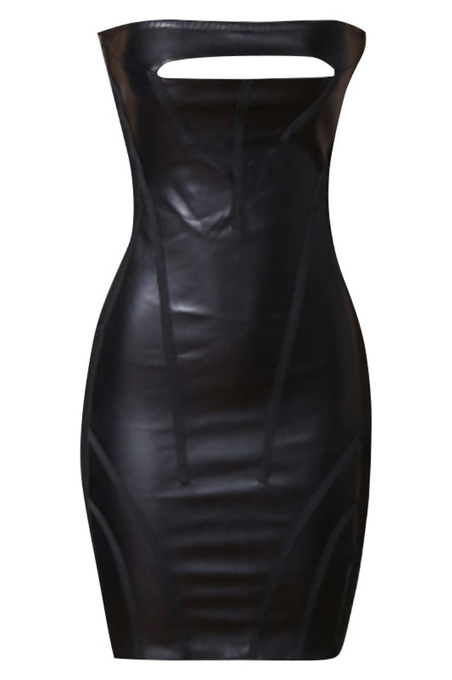 Lamiaya Leather Strapless Mini Dress | Dress In Beauty Lamiaya Leather Strapless Mini Dress | Dress In Beauty