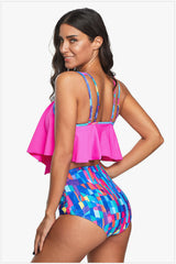 Ruffled High Waist Tankinis - Dress In Beauty Ruffled High Waist Tankinis - Dress In Beauty