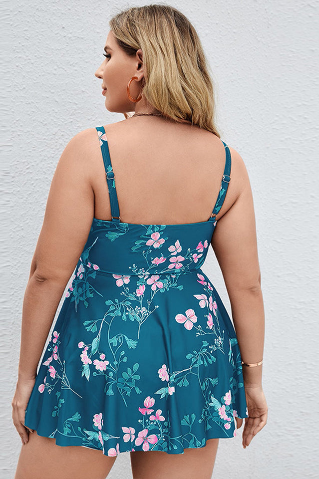 Floral Print Swim Dress With Shorts | Dress In Beauty Floral Print Swim Dress With Shorts | Dress In Beauty