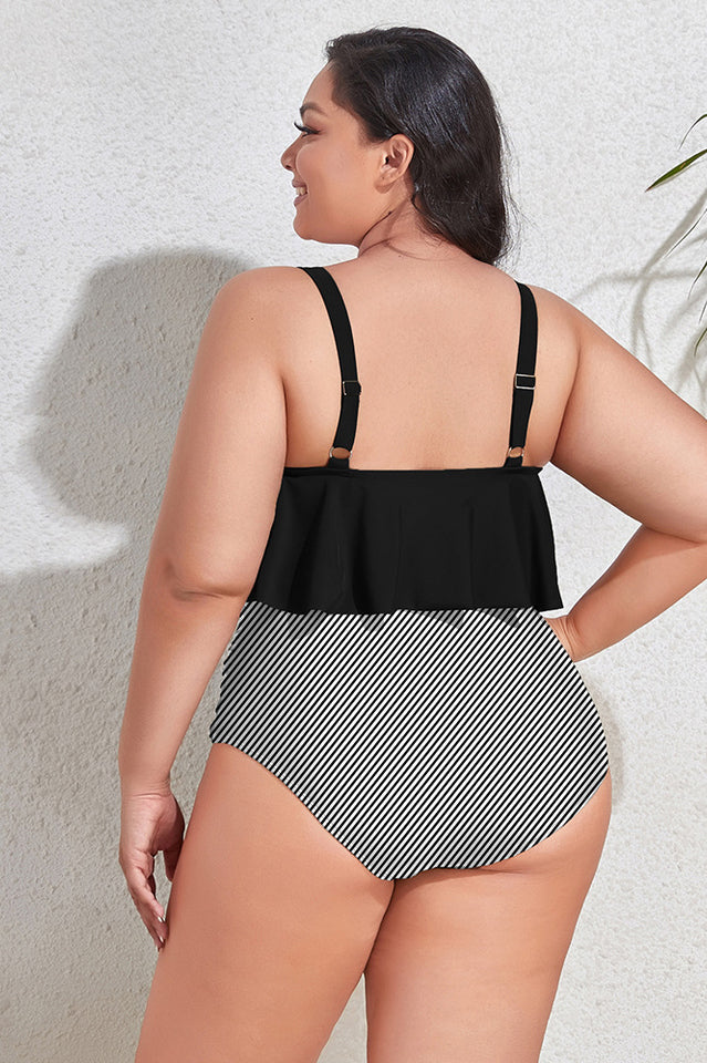 (L-4XL) Floral High Waist Bikini Set | Dress In Beauty (L-4XL) Floral High Waist Bikini Set | Dress In Beauty