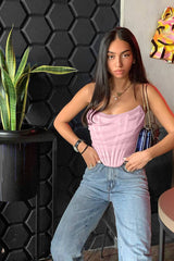 Mesh Boned Corset Top - Dress In Beauty Mesh Boned Corset Top - Dress In Beauty