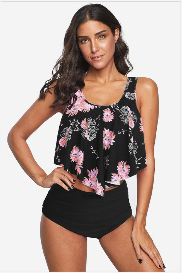 Ruffled High Waist Tankinis - Dress In Beauty Ruffled High Waist Tankinis - Dress In Beauty