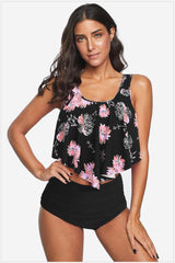 Ruffled High Waist Tankinis - Dress In Beauty Ruffled High Waist Tankinis - Dress In Beauty