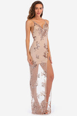 Backless Sequin Party Maxi Dress - Dress In Beauty Backless Sequin Party Maxi Dress - Dress In Beauty