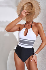 Black/White Striped One Piece Swimsuit | Dress In Beauty Black/White Striped One Piece Swimsuit | Dress In Beauty
