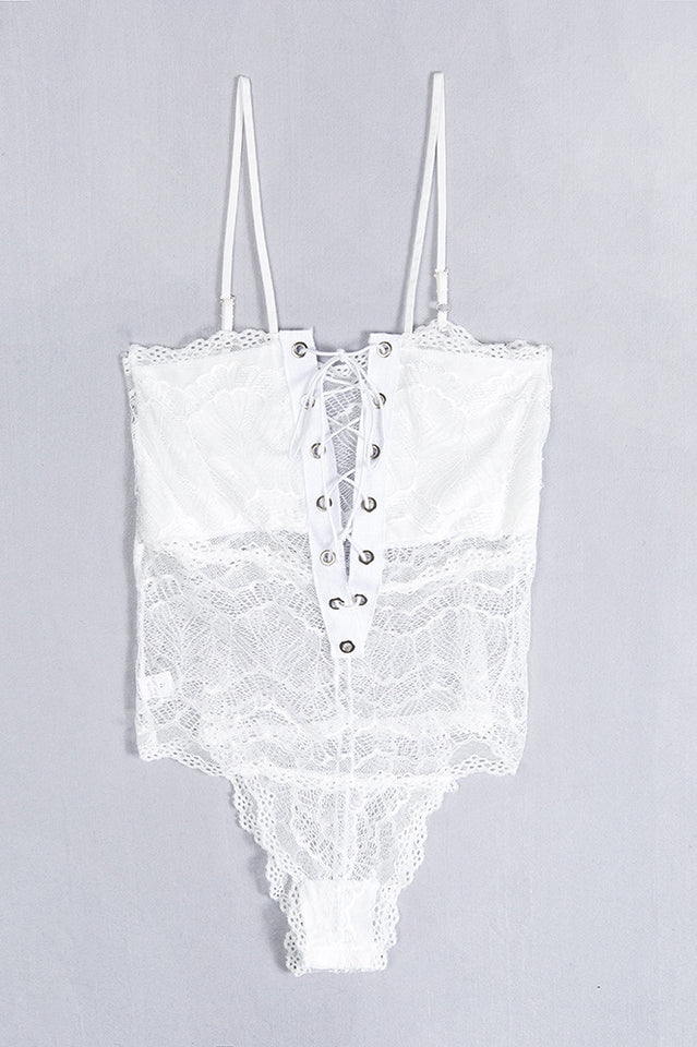 Hollow Out Lace Bodysuit & Lingerie - Dress In Beauty Hollow Out Lace Bodysuit & Lingerie - Dress In Beauty