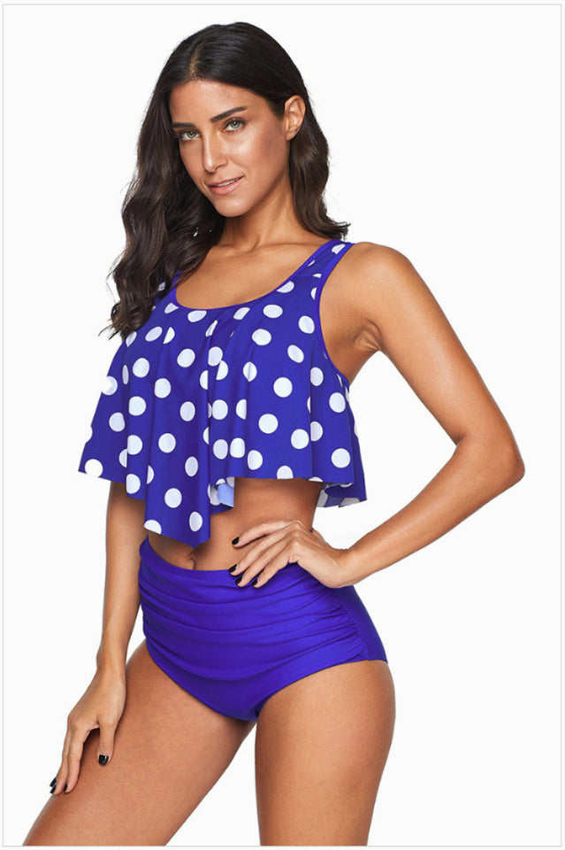 Ruffled High Waist Tankinis - Dress In Beauty Ruffled High Waist Tankinis - Dress In Beauty