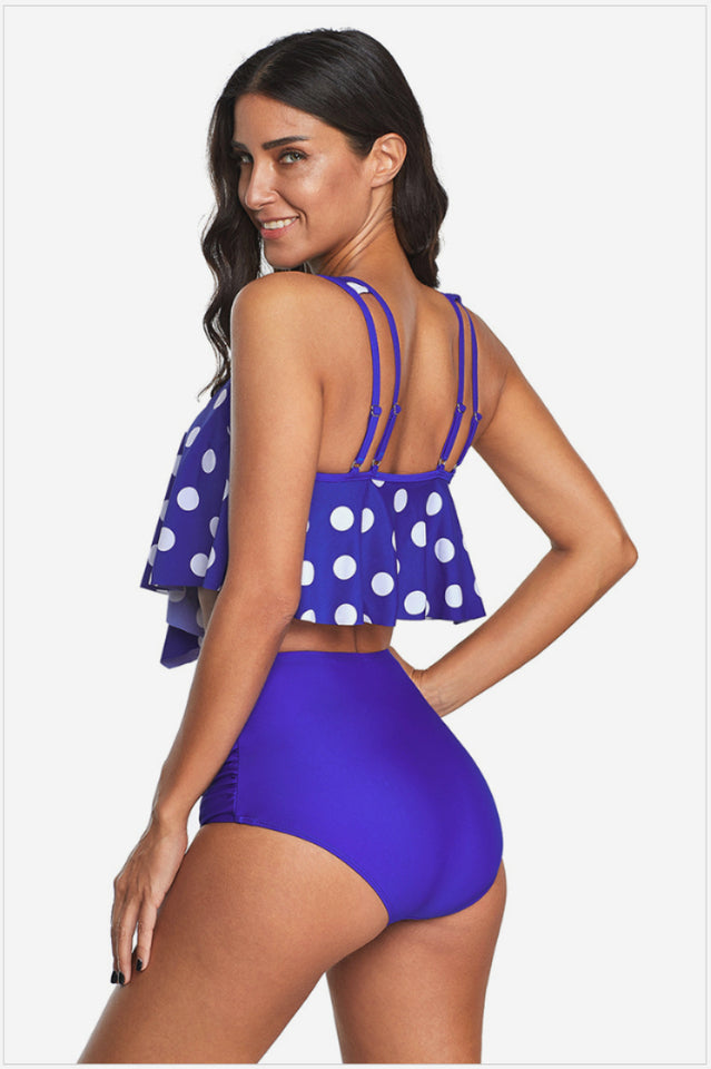 Ruffled High Waist Tankinis - Dress In Beauty Ruffled High Waist Tankinis - Dress In Beauty