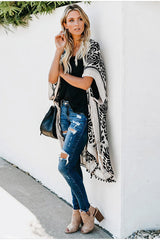 Seaside Resort Cardigan Printed Pompom Kimono | Dress In Beauty Seaside Resort Cardigan Printed Pompom Kimono | Dress In Beauty