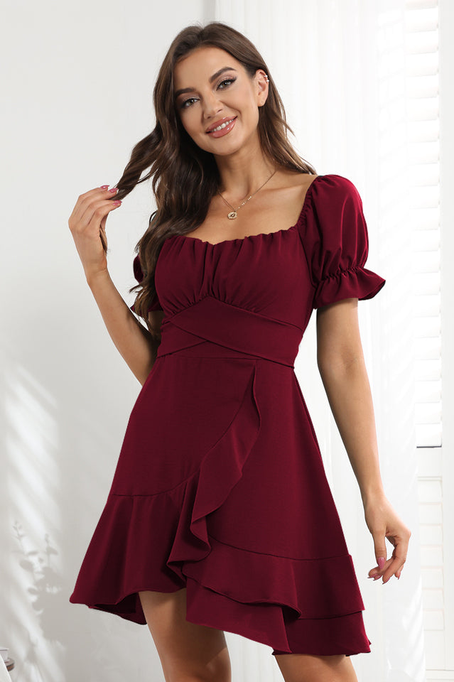 Ruffled Irregular Hem Summer Dress | Dress In Beauty Ruffled Irregular Hem Summer Dress | Dress In Beauty