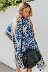 Seaside Resort Cardigan Printed Pompom Kimono | Dress In Beauty Seaside Resort Cardigan Printed Pompom Kimono | Dress In Beauty