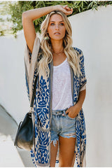 Seaside Resort Cardigan Printed Pompom Kimono | Dress In Beauty Seaside Resort Cardigan Printed Pompom Kimono | Dress In Beauty