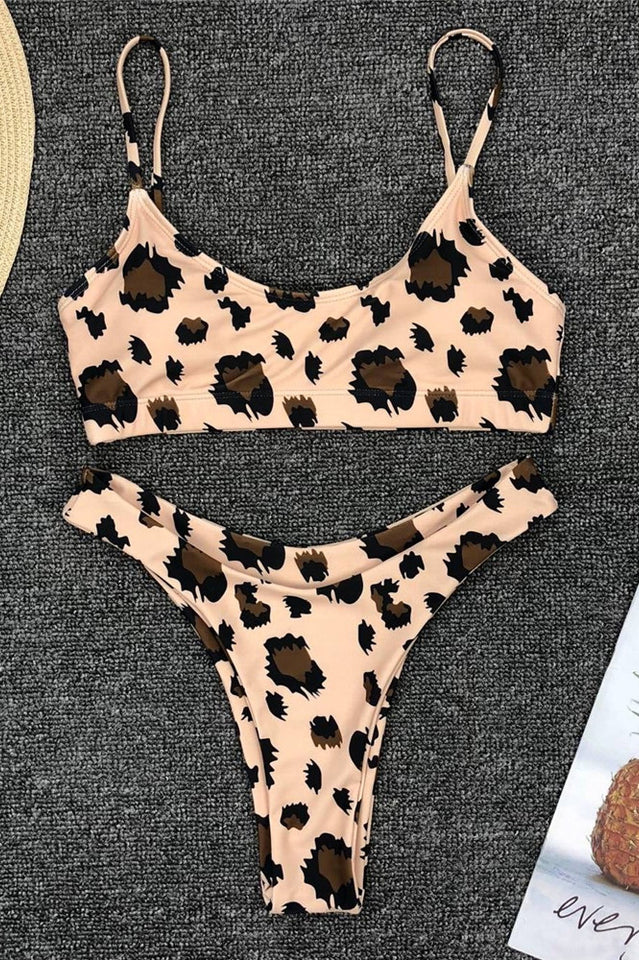 Leopard Print Bikini Set (Multicolor) - Dress In Beauty Leopard Print Bikini Set (Multicolor) - Dress In Beauty