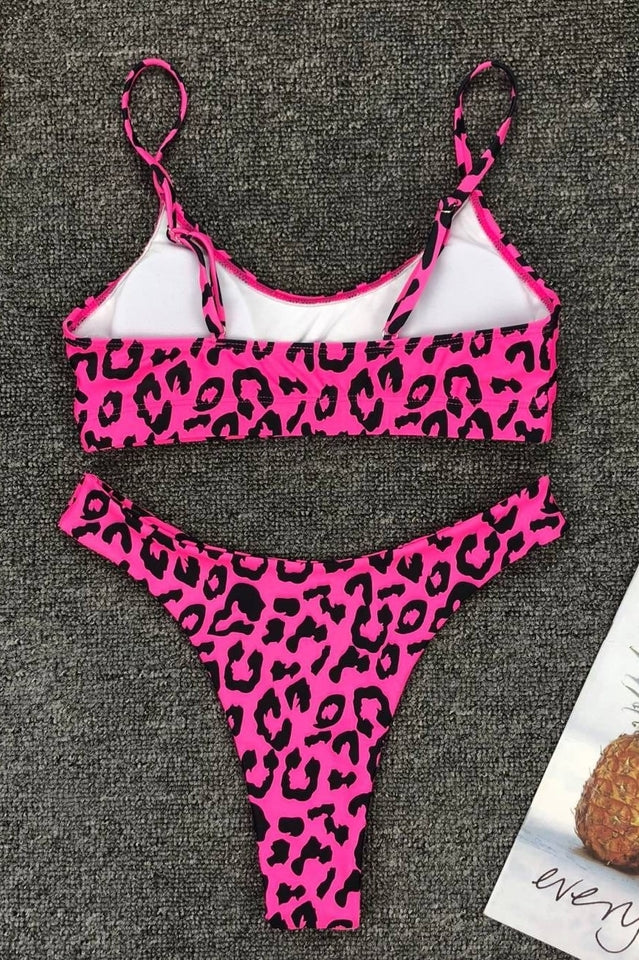 Leopard Print Bikini Set (Multicolor) - Dress In Beauty Leopard Print Bikini Set (Multicolor) - Dress In Beauty