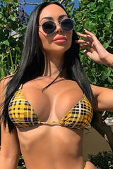 Stripe Print Push Up Brazilian Swimsuit - Dress In Beauty Stripe Print Push Up Brazilian Swimsuit - Dress In Beauty