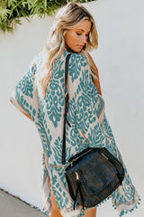 Seaside Resort Cardigan Printed Pompom Kimono | Dress In Beauty Seaside Resort Cardigan Printed Pompom Kimono | Dress In Beauty