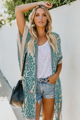 Seaside Resort Cardigan Printed Pompom Kimono | Dress In Beauty Seaside Resort Cardigan Printed Pompom Kimono | Dress In Beauty