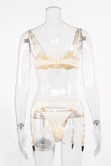 Chain Bra & Underwear Garter Belt Set - Dress In Beauty Chain Bra & Underwear Garter Belt Set - Dress In Beauty