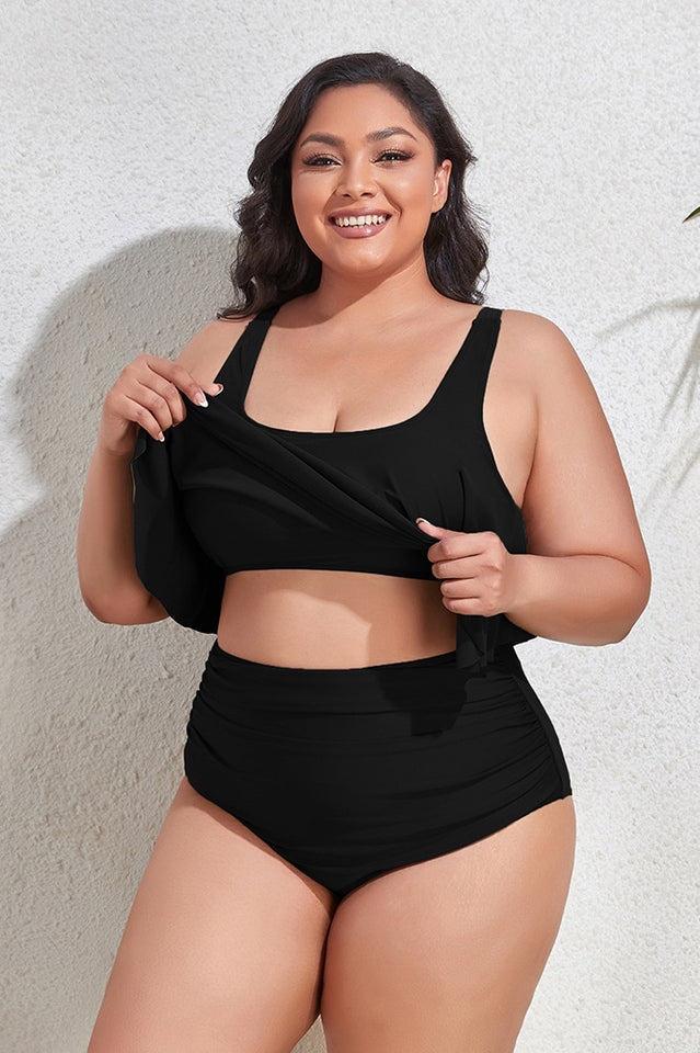 (L-4XL) Floral High Waist Bikini Set | Dress In Beauty (L-4XL) Floral High Waist Bikini Set | Dress In Beauty