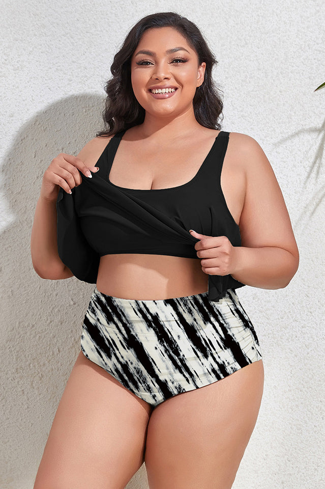 (L-4XL) Floral High Waist Bikini Set | Dress In Beauty (L-4XL) Floral High Waist Bikini Set | Dress In Beauty