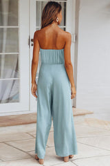 Casual Loose Strapless Belted Jumpsuit | Dress In Beauty Casual Loose Strapless Belted Jumpsuit | Dress In Beauty