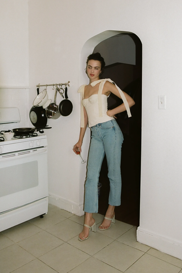 Lace Up White Tank Top - Dress In Beauty Lace Up White Tank Top - Dress In Beauty