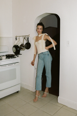 Lace Up White Tank Top - Dress In Beauty Lace Up White Tank Top - Dress In Beauty