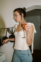 Lace Up White Tank Top - Dress In Beauty Lace Up White Tank Top - Dress In Beauty