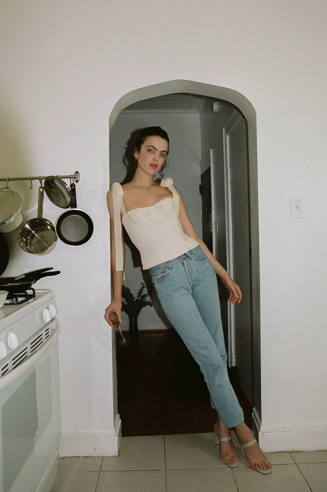 Lace Up White Tank Top - Dress In Beauty Lace Up White Tank Top - Dress In Beauty