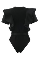 Goth Sissy Party Ruffle Bodysuit - Dress In Beauty Goth Sissy Party Ruffle Bodysuit - Dress In Beauty
