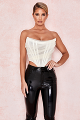 Mesh Boned Corset Top - Dress In Beauty Mesh Boned Corset Top - Dress In Beauty