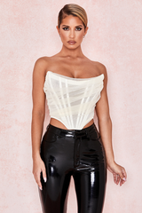 Mesh Boned Corset Top - Dress In Beauty Mesh Boned Corset Top - Dress In Beauty