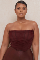 Mesh Boned Corset Top - Dress In Beauty Mesh Boned Corset Top - Dress In Beauty