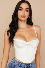 Satin Draped Corset - Dress In Beauty Satin Draped Corset - Dress In Beauty