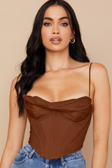 Satin Draped Corset - Dress In Beauty Satin Draped Corset - Dress In Beauty