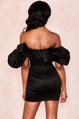 Satin Ruffle Strapless Dress - Dress In Beauty Satin Ruffle Strapless Dress - Dress In Beauty