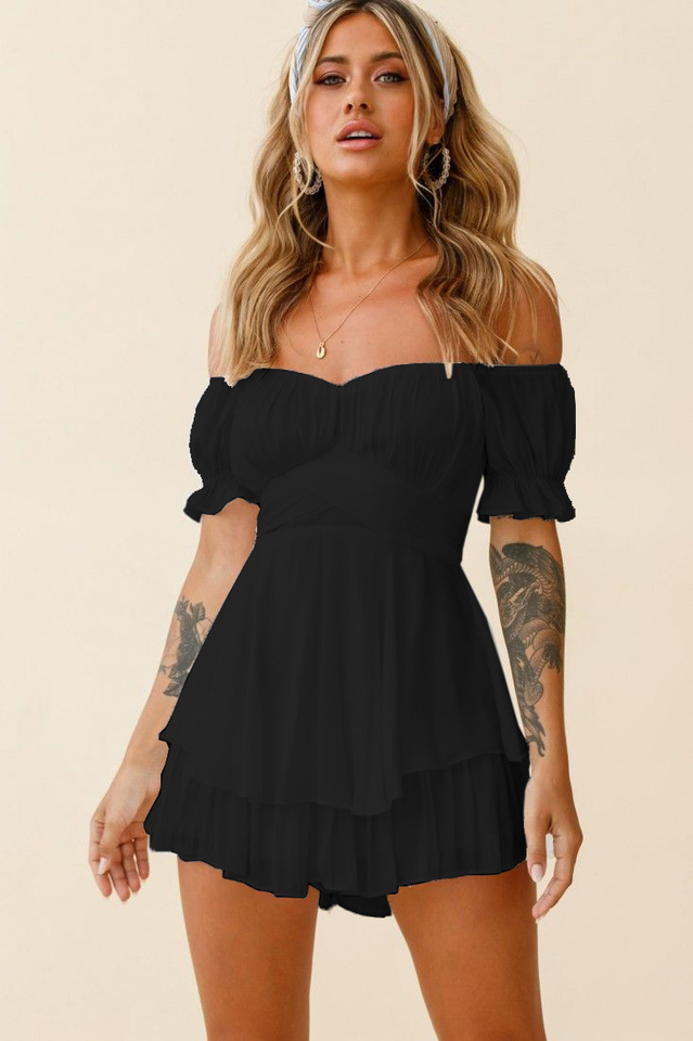 Boho Off Shoulder Romper - Dress In Beauty Boho Off Shoulder Romper - Dress In Beauty