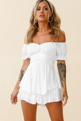 Boho Off Shoulder Romper - Dress In Beauty Boho Off Shoulder Romper - Dress In Beauty