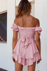 Boho Off Shoulder Romper - Dress In Beauty Boho Off Shoulder Romper - Dress In Beauty