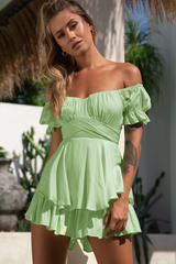 Boho Off Shoulder Romper - Dress In Beauty Boho Off Shoulder Romper - Dress In Beauty