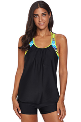 Racerback Layered Tankini Swimsuit | Dress In Beauty Racerback Layered Tankini Swimsuit | Dress In Beauty